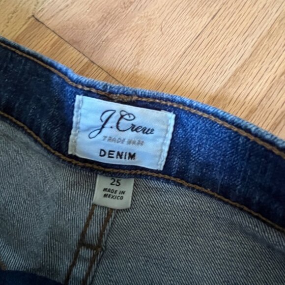 High Rise J. Crew Cutoff Denim Shorts in Medium Wash - Picture 5 of 5